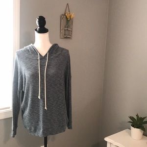 Kaleigh Ariel blue marbled hoodie, size M